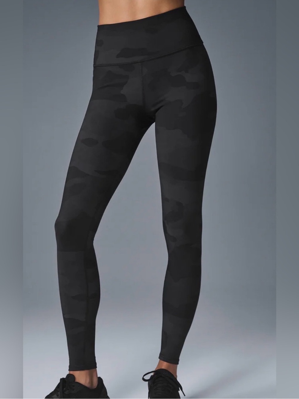 All High-Waist Black Camo Leggings